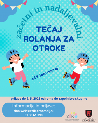 Zbiramo prijave za tečaj rolanja za otroke