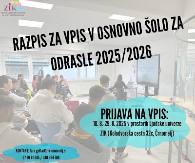 Vpis v OŠO 2025/2026