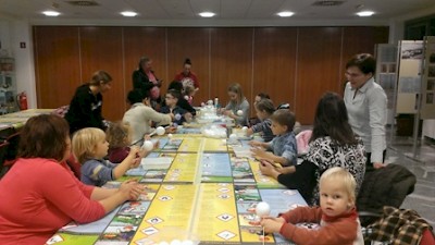 Izdelovanje bunkic za praznično drevo-utrinki