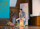 Primož Mihelič iz glasbene skupine 2B je skrbel za ritem Župančičeve frulice 2016.
