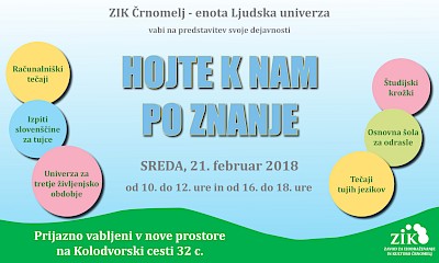 Hojte k nam po znanje