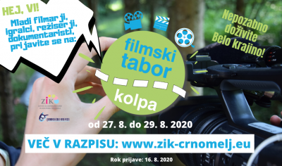 Razpis za Filmski tabor Kolpa 2020