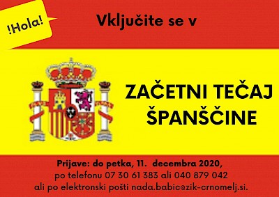 Vabljeni k učenju španščine!