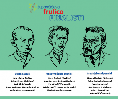 Znani finalisti Župančičeve frulice 2021