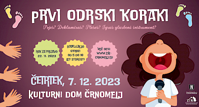 Vabilo na Prve odrske korake 2023